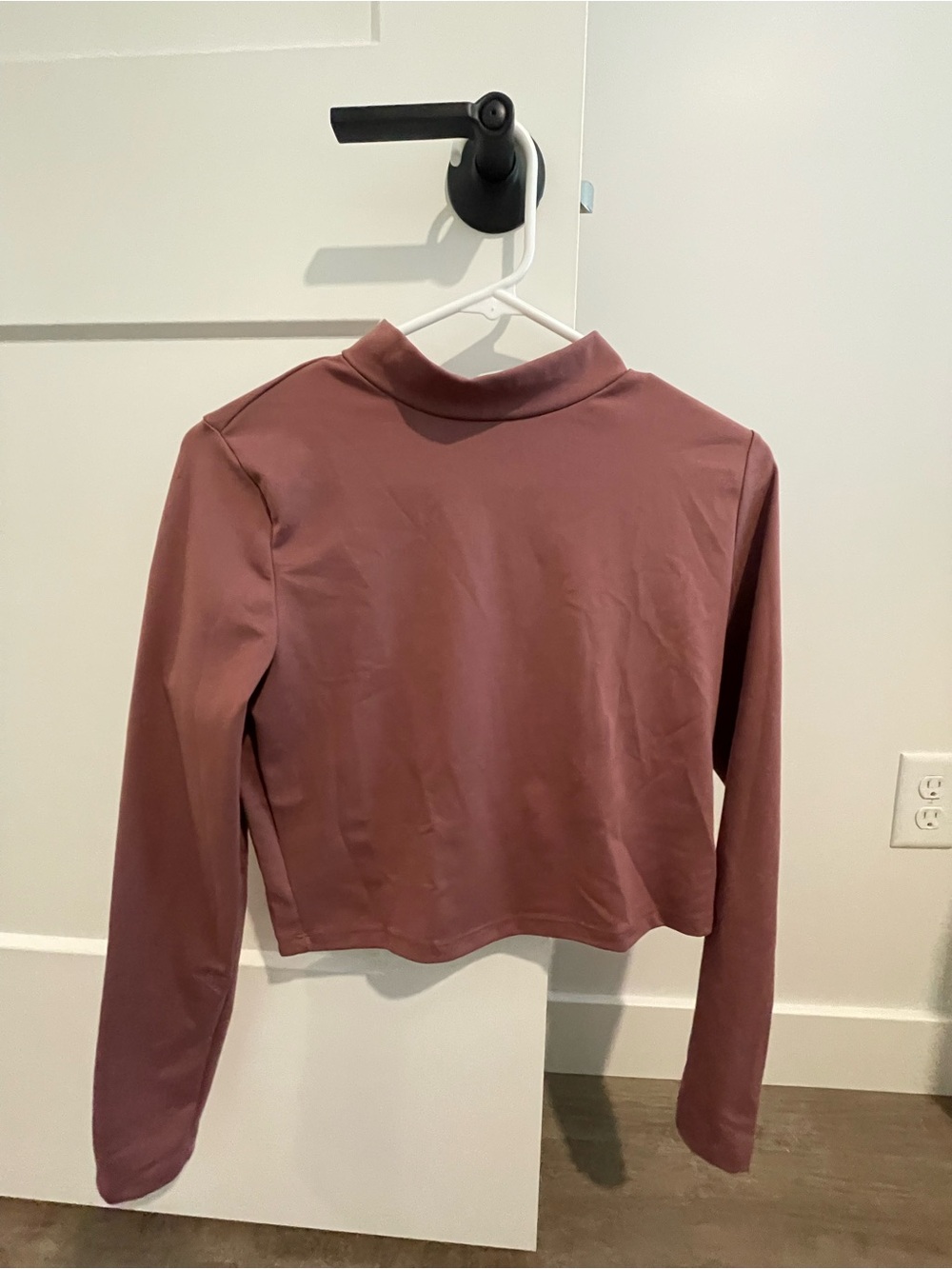 wild fable Long Sleeve Mock Neck Top in Mauve